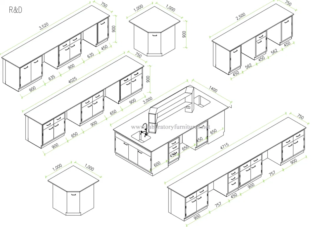 Steel Lab Furniture for Pharmaceutical/Food/Electronics/School/Institution/Industry Use