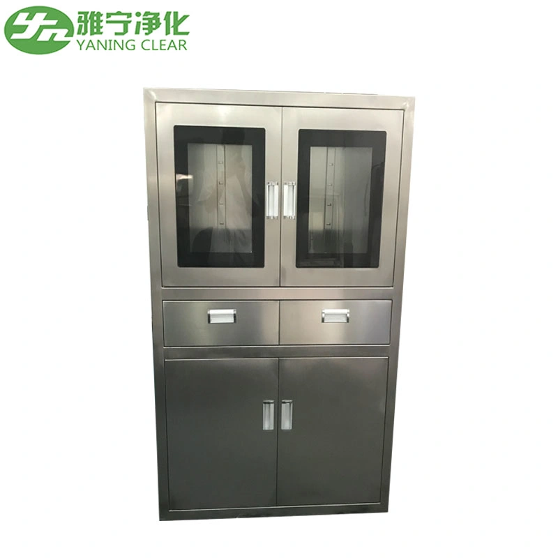 Glass Medical Instrument Cabinet Outpatient Medicine Cabinet Osen-Hc1 Stainless Steel Hospital Furniture, Hospital Furniture