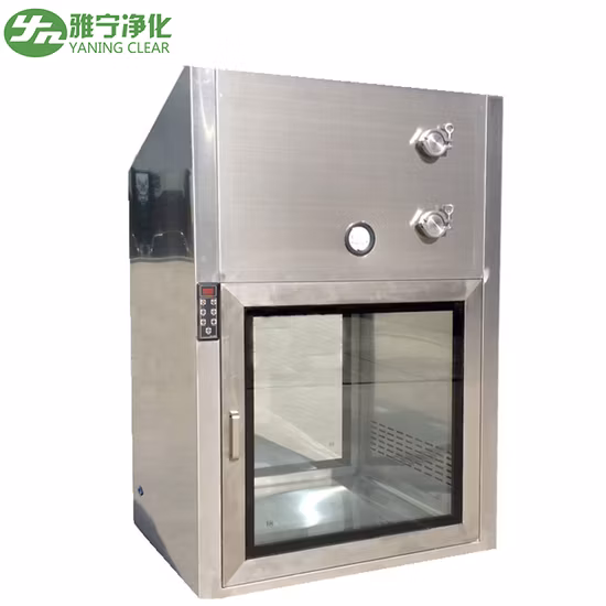 Yaning ホット販売パス ボックス エア シャワー付きステンレス鋼ダイナミック パス ボックス